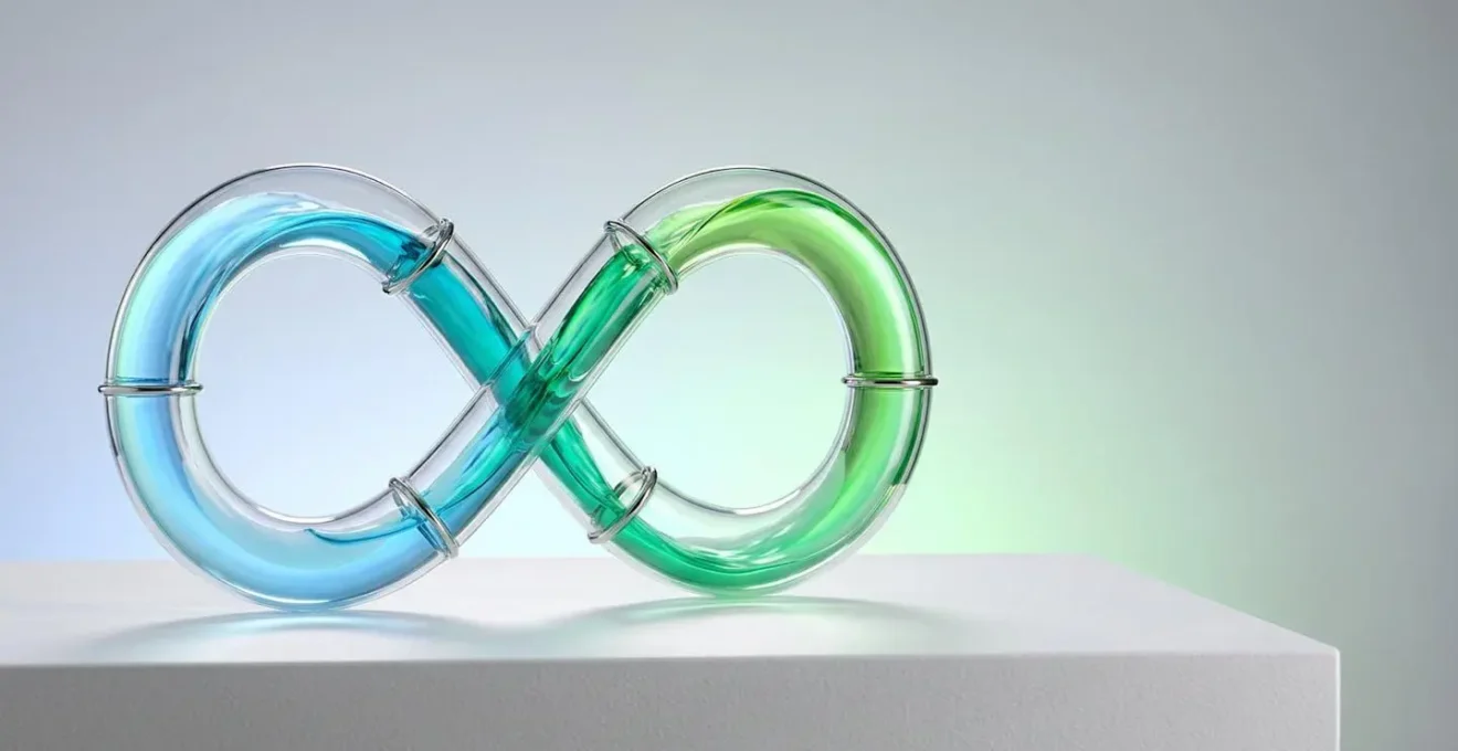 DevOps continuous improvement cycle visualization