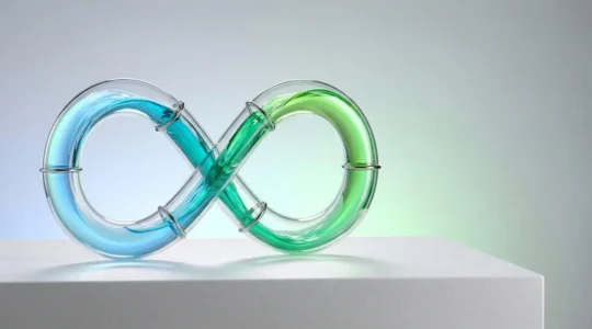 DevOps continuous improvement cycle visualization
