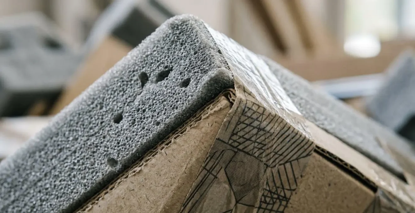 Macro shot of secure device packaging and deployment materials for a remote workforce