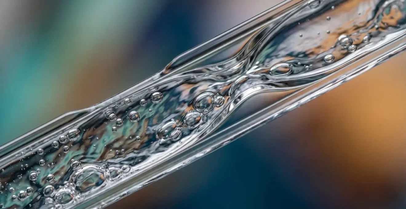 Macro photograph showing smooth workflow through constrained channels